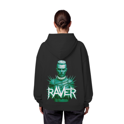 Green Raverboy - Organic Oversize Hoodie