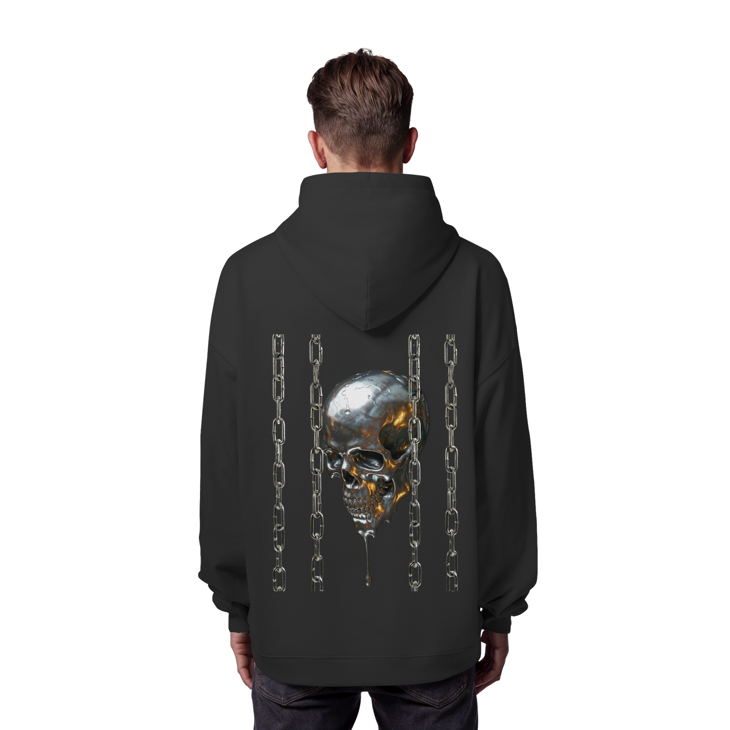 Melting Skull - Organic Oversize Hoodie