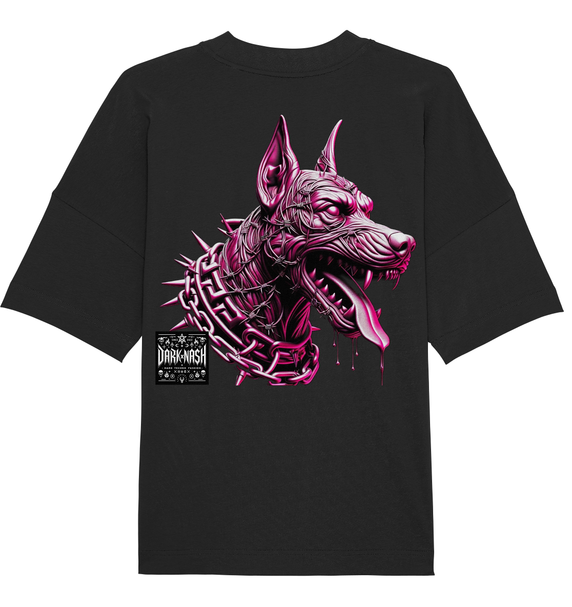 Cybernetic Canine (Backprint) - Organic Oversize Shirt