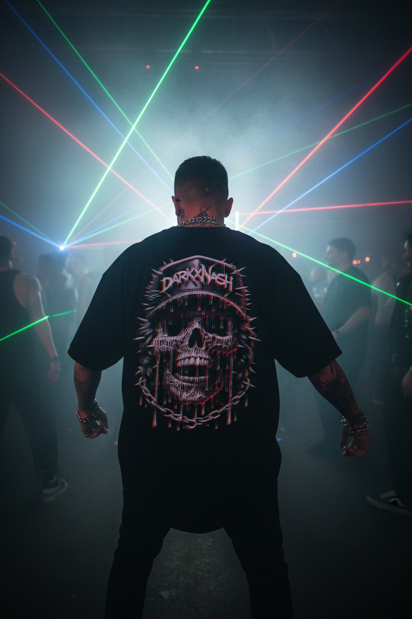 Acid Skull - Chemise oversize biologique