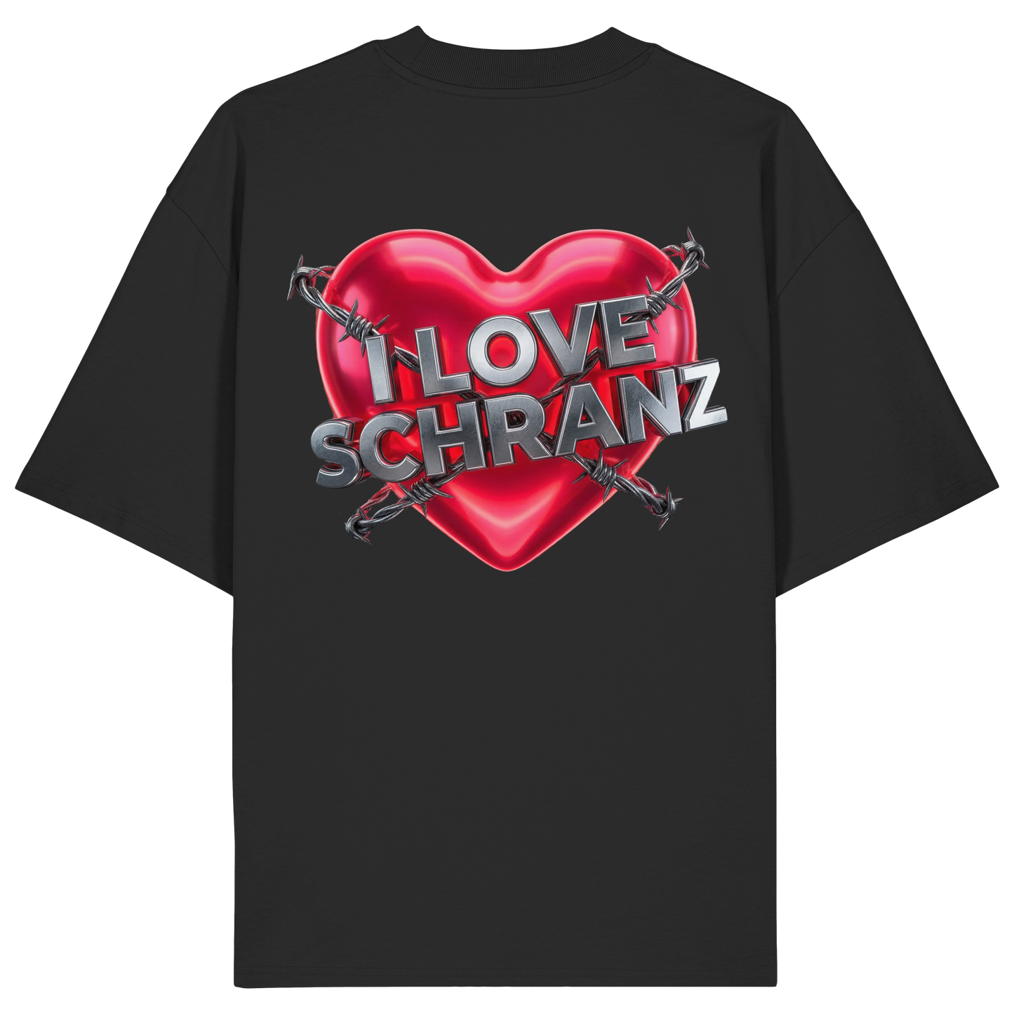 I Love Schranz - Organic Oversize Shirt