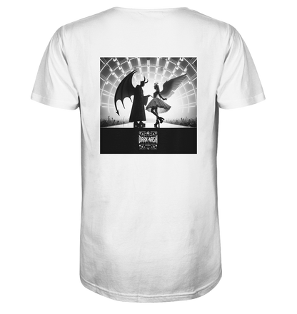 Shadowplay Rave: Zwischen Himmel und Abgrund (Backprint) - Organic Shirt