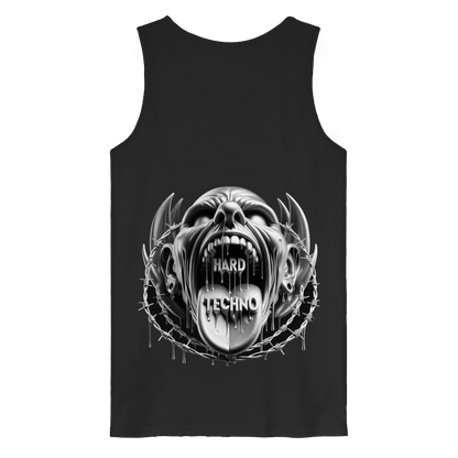 Hard Techno Shout - Organic Sleeveless Shirt