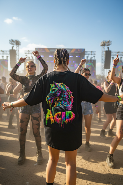 ACID HORSE - Straatkleding Oversized T-shirt