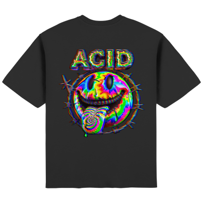 Acid Smile   - Streetwear Oversized T-Shirt