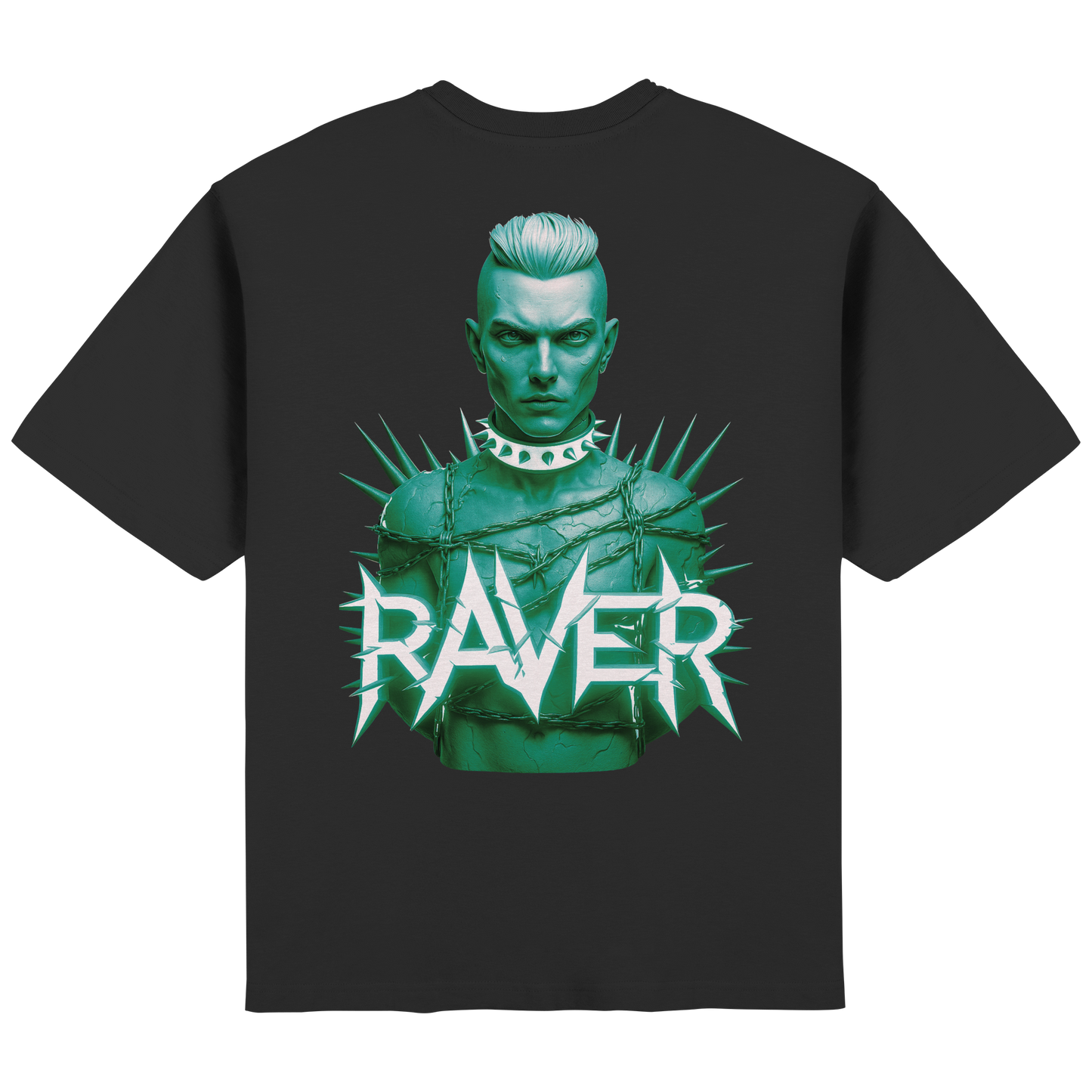 Green Raverboy - Streetwear Oversized T-Shirt