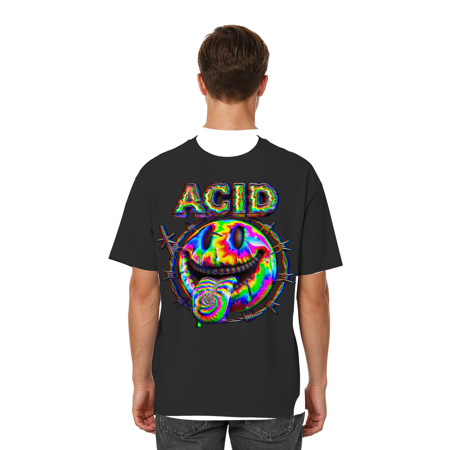 Acid Smile   - Streetwear Oversized T-Shirt
