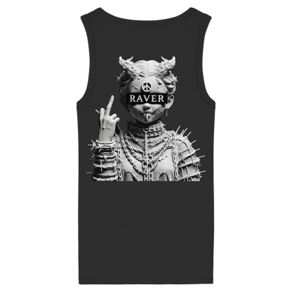 PEACE & CHAINS - Womens Organic Fitted Tank Top