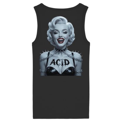 Marilyn on Acid - Womens Organic Fitted Tank Top