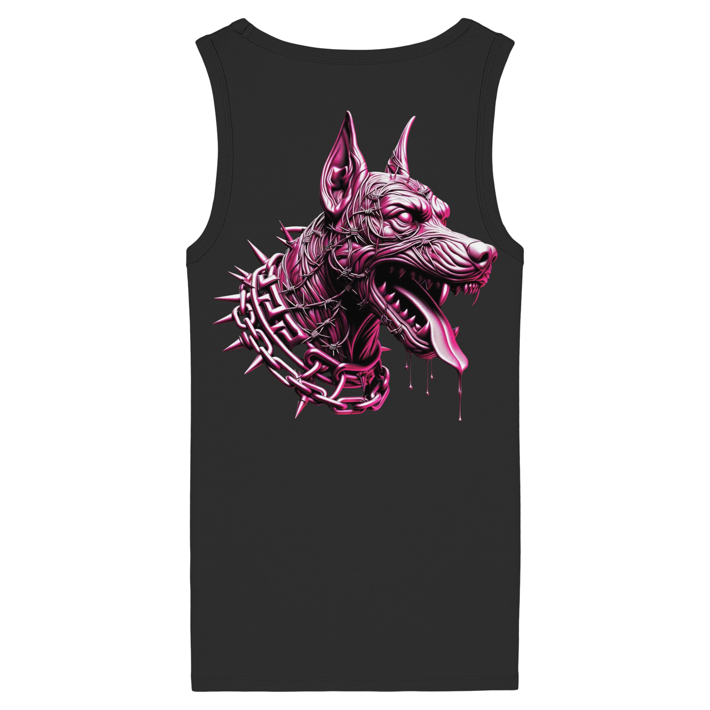 Cybernetic Dog - Womens Organic Fitted Tank Top