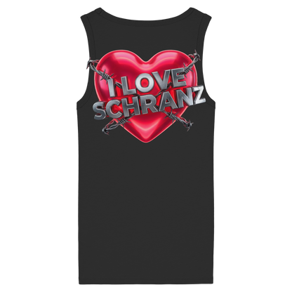 I Love Schranz - Dames Organic Fitted Tanktop