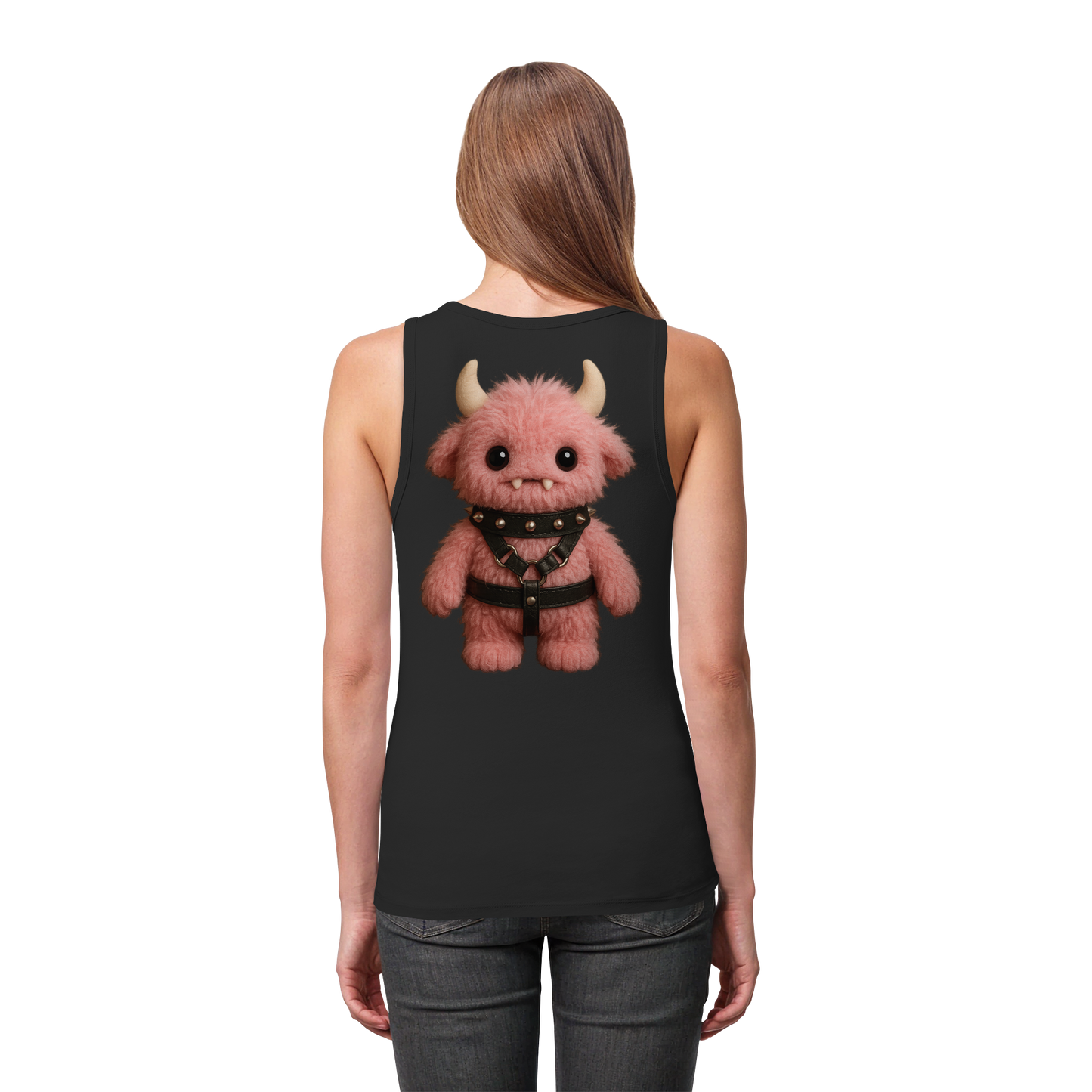Cute Beast Mode - Womens Organic Fitted Tank Top