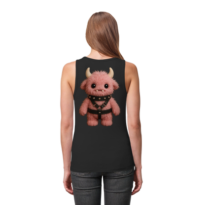 Cute Beast Mode - Womens Organic Fitted Tank Top