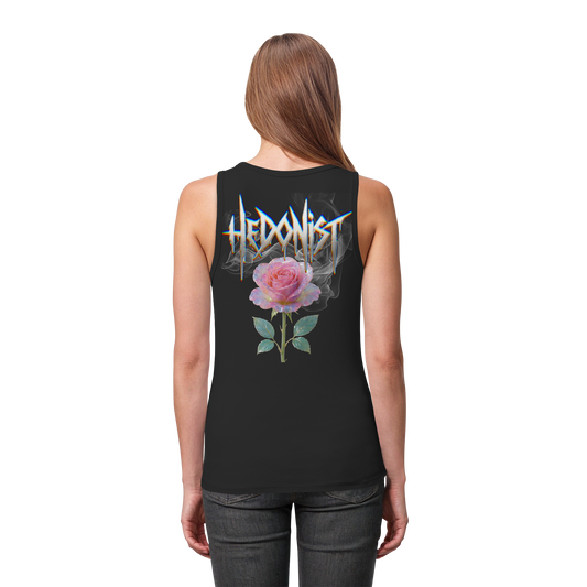 Hedonistic Rose - Womens Organic Fitted Tank Top