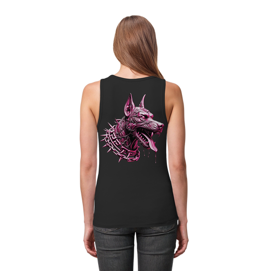 Cybernetic Dog - Womens Organic Fitted Tank Top