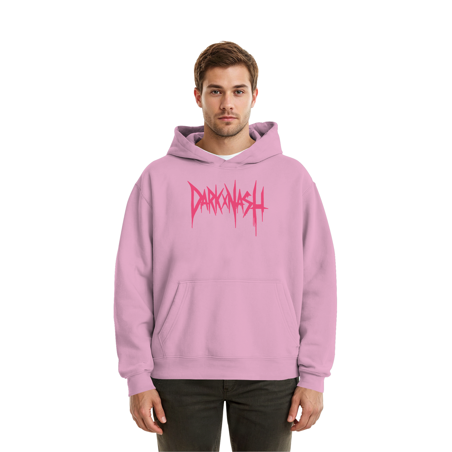 DARKXNASH Pink Edition - Fluffy Boxcut Hoodie