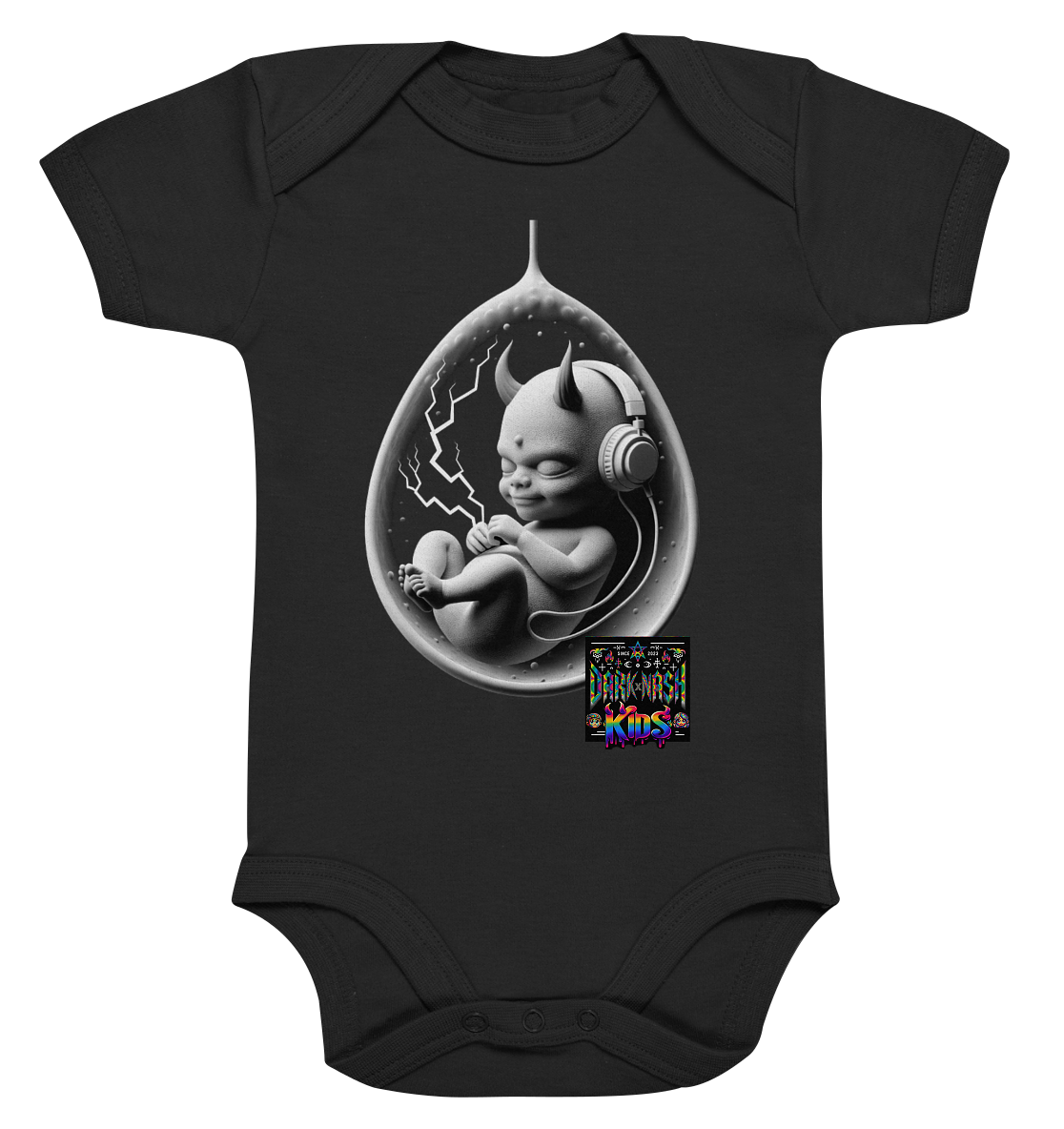 Techno MiniBeats - Organic Baby Bodysuite