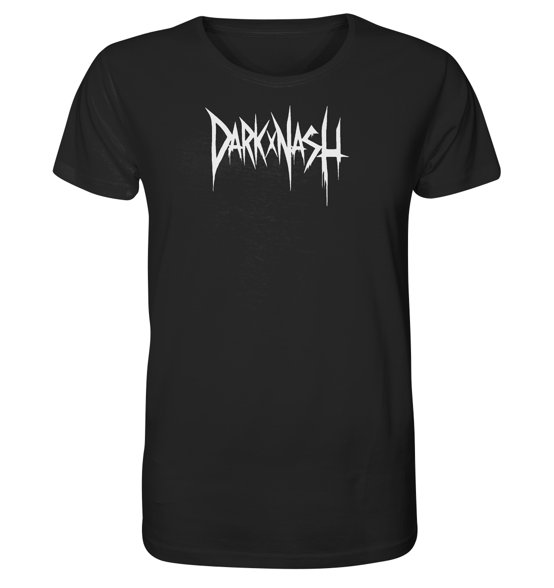 Spiked Sphinx - Dunkle Eleganz trifft auf Technowelt (Backprint) - Organic Basic Shirt