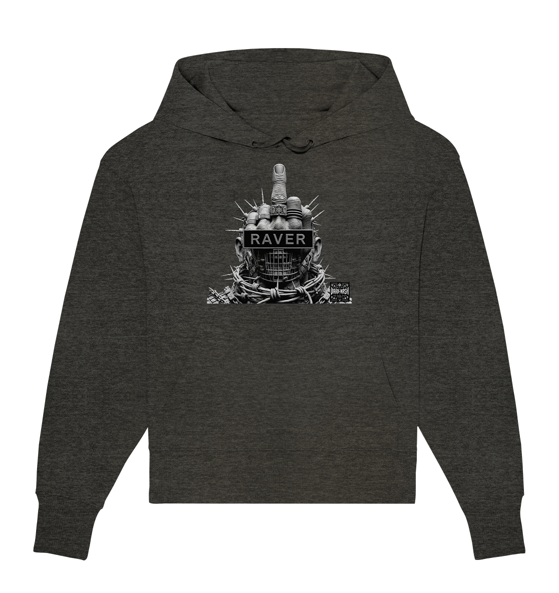 Cyber Raver Armor - Organic Oversize Hoodie