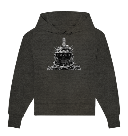 Cyber Raver Armor - Organic Oversize Hoodie