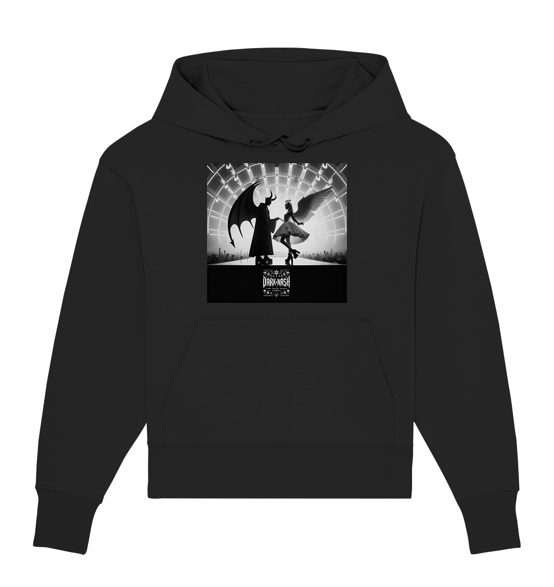 Shadowplay Rave: Zwischen Himmel und Abgrund - Organic Oversize Hoodie