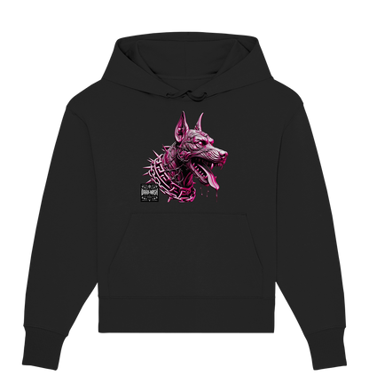 Cybernetic Canine – Acid Rave Edition - Organic Oversize Hoodie