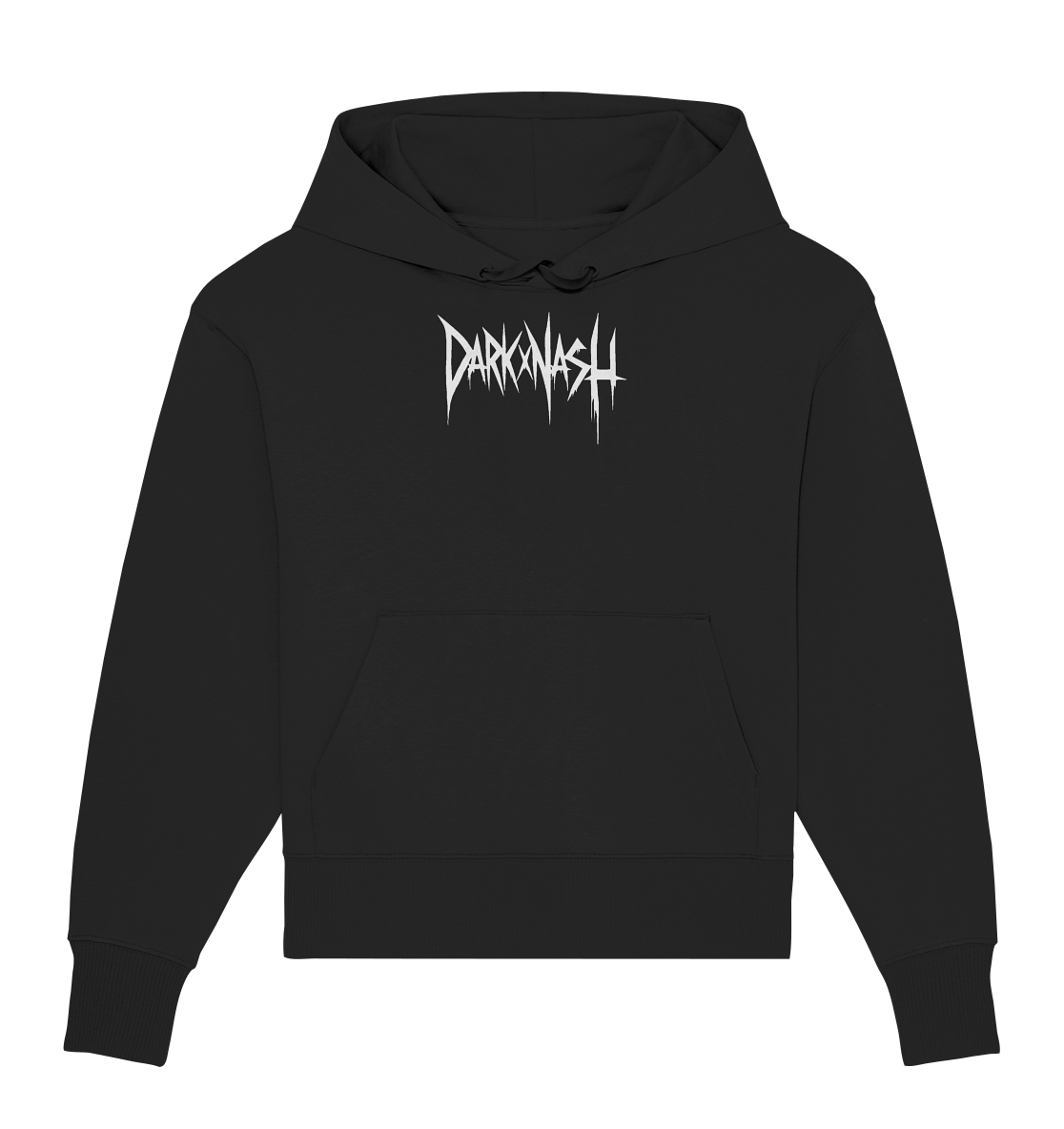 Spiked Sphinx - Dark elegance meets techno world (backprint) - Organic Oversize Hoodie
