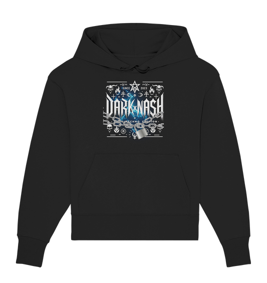 Rebel Pulse (Backprint) - Organic Oversized Hoodie