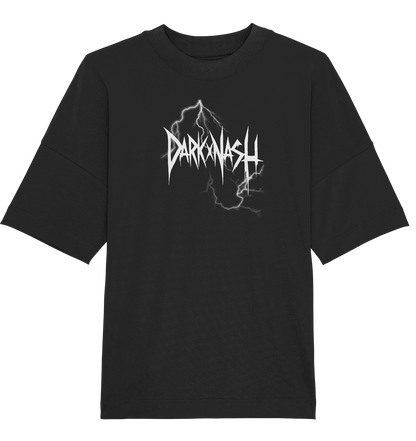BDSM Techno Fusion – Stacheldraht Embrace Flash (Backprint) - Organic Oversize Shirt