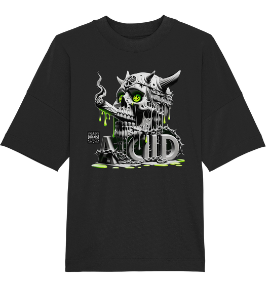 Smoking Acid Skull - Organic Oversize Shirt