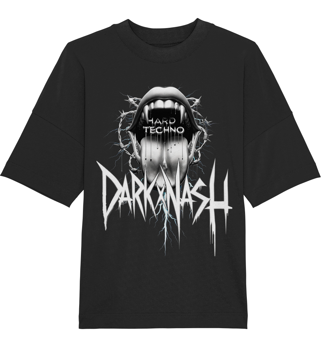 DARKXNASH  Hard Techno - Organic Oversize Shirt