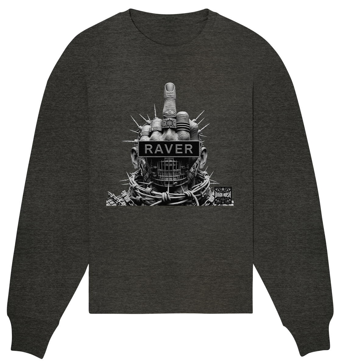 Cyber Raver Armor - Organic Oversize Sweatshirt