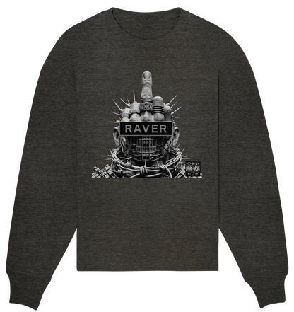 Cyber Raver Armor - Organic Oversize Sweatshirt