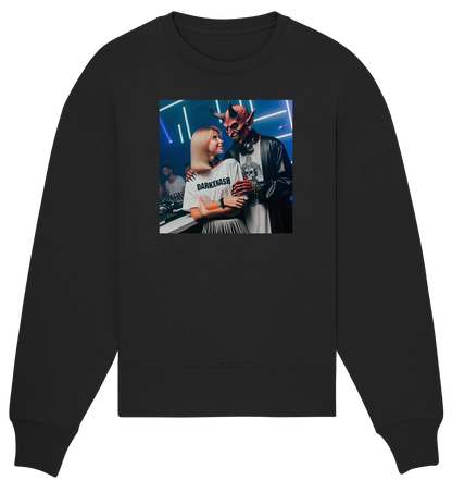 Dark Beat Dämon Techno-Shirt - Organic Oversize Sweatshirt