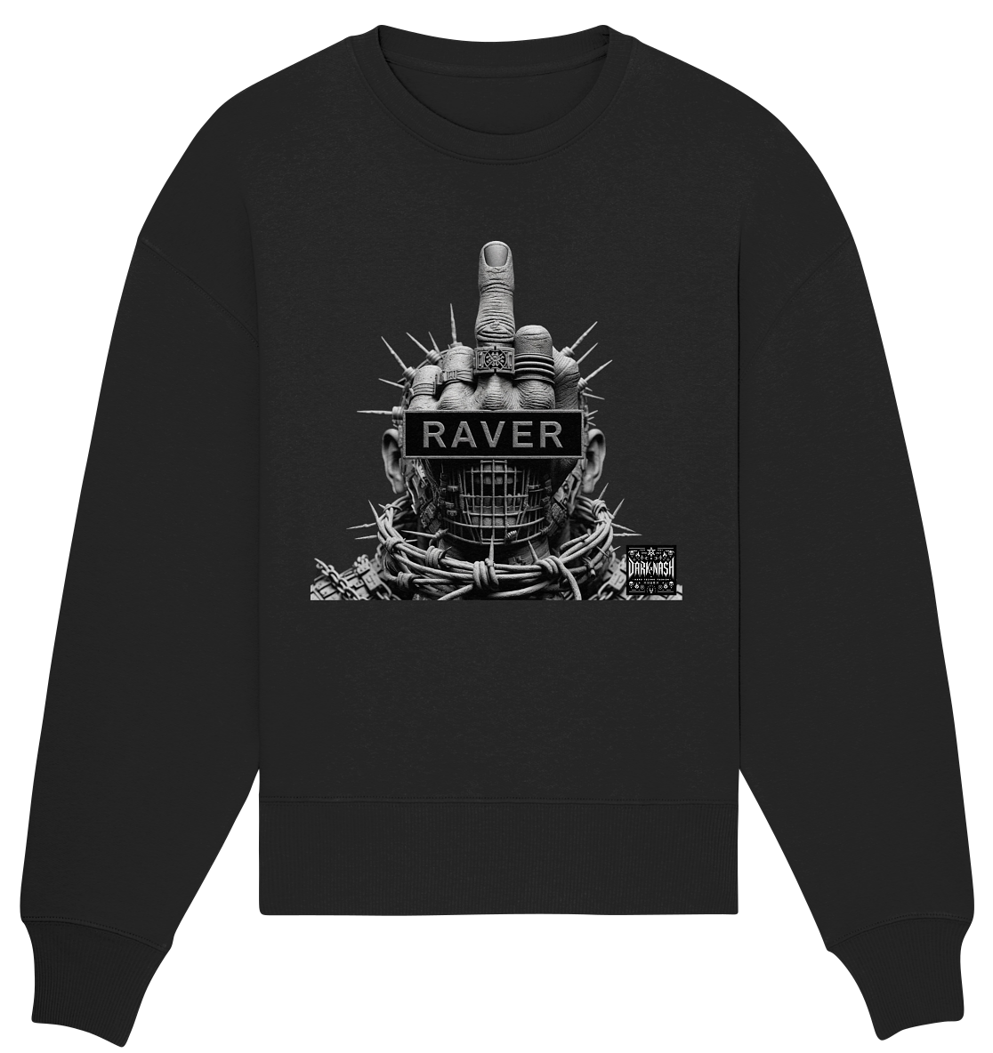 Cyber Raver Armor - Organic Oversize Sweatshirt