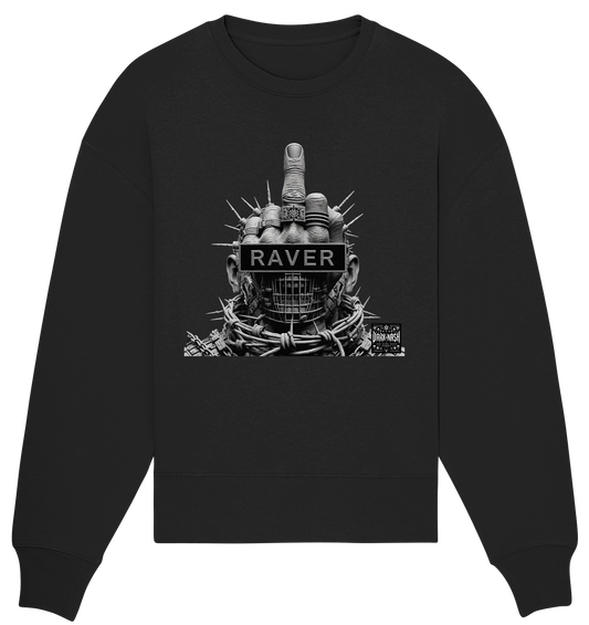 Cyber Raver Armor - Organic Oversize Sweatshirt