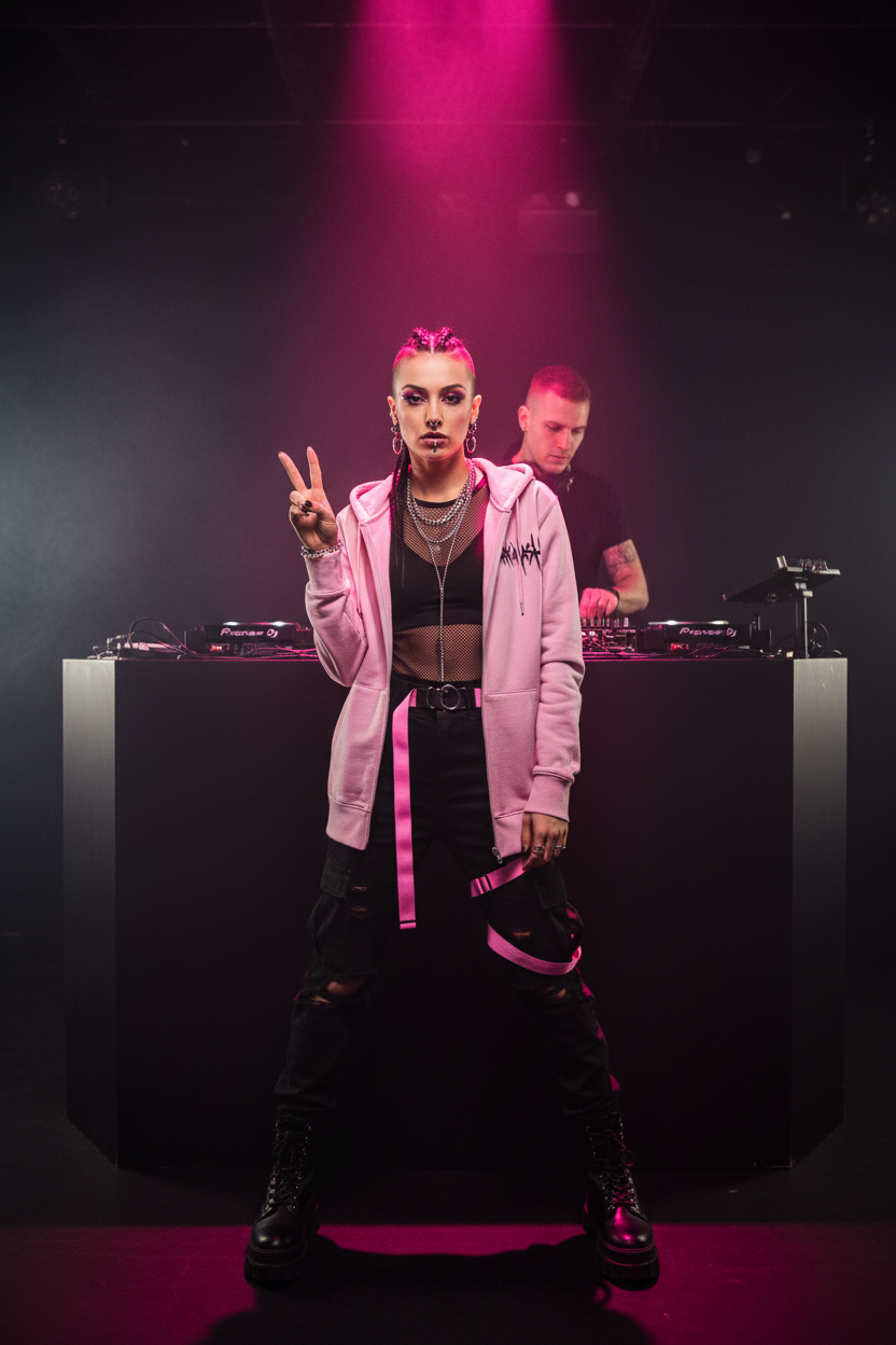 Pink Noise - Organic Relaxed Zipper