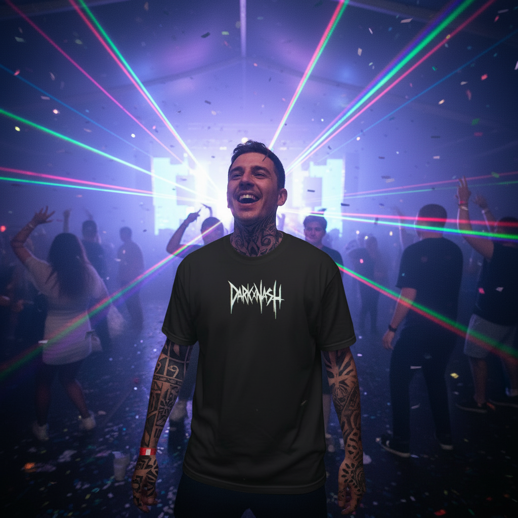 Acid Smile - Camiseta holgada de moda urbana