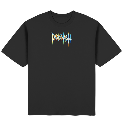 Rave Hard Melting Skull - Streetwear Oversized T-Shirt