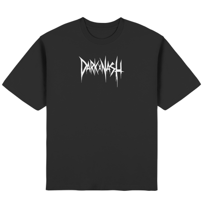 Schwarzes Oversize T-Shirt mit DarkXNash Frontprint