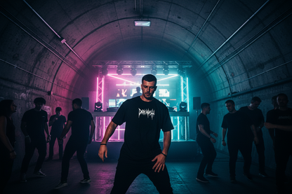 PEACE & CHAINS - Streetwear Oversized T-Shirt