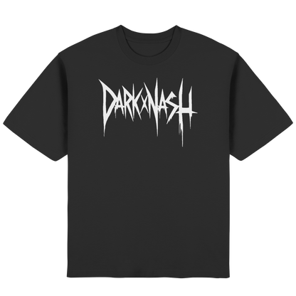 Schwarzes Oversize T-Shirt mit DarkXNash Frontprint