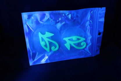 Nippel Cover Auge Neon Grün Leichtend