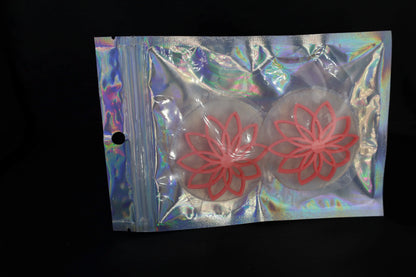 Nippel Cover Blume Neon Pink leuchtend