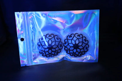 Nippel Cover Blume Schwarz