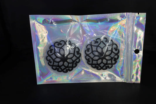 Nippel Cover Blume Schwarz