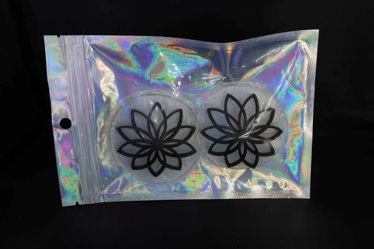 Nippel Cover Blume Schwarz